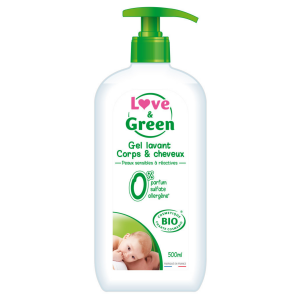 Gel de duș pentru corp și păr Love & Green